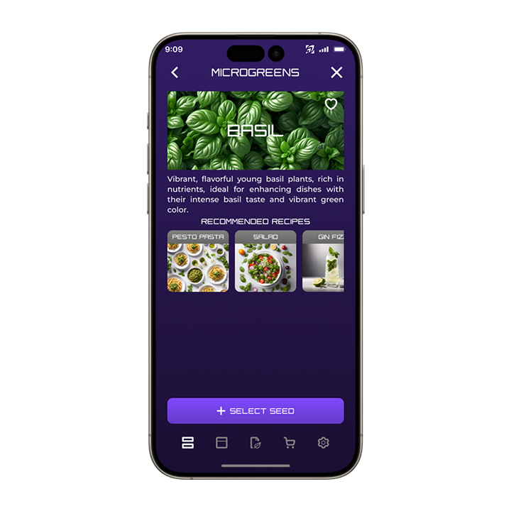 Grovero - Mobile App - Seed Card